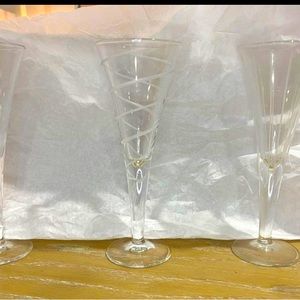 Set of 6 mini glasses. Martini & Sherry.